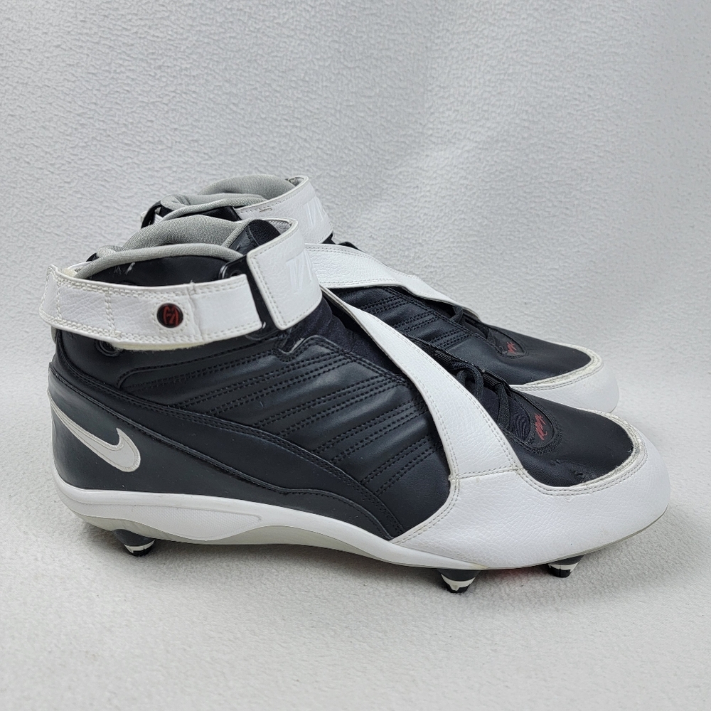 Nike Zoom Vick Football Cleats Men's Size 14 Black White Y2K 2006 313408-011